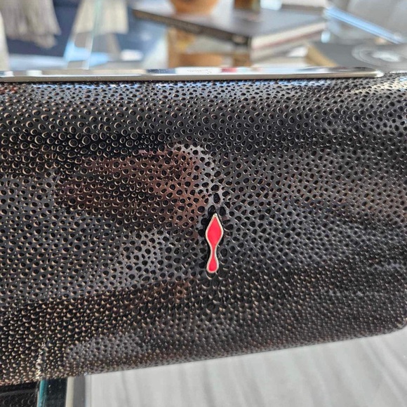 Christian Louboutin Black Vanite Clutch - Picture 3 of 4